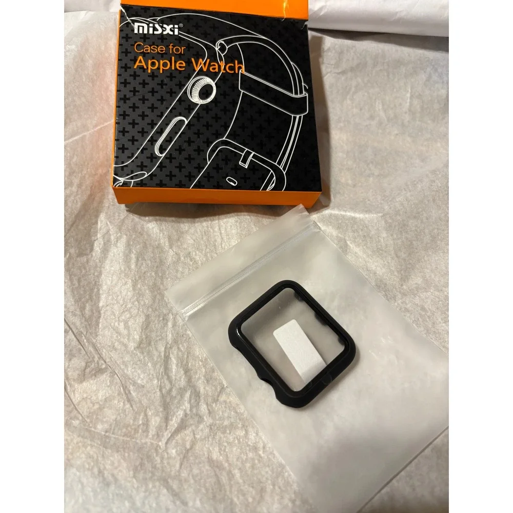 misxi Apple Watch Case for Series 3/2 38mm 1- Pack Black Hard Cover